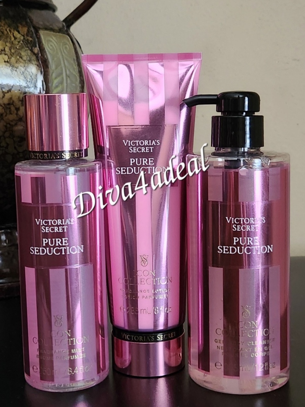 Victoria’s Secret PURE SEDUCTION ICON Collection 3PC Bundle